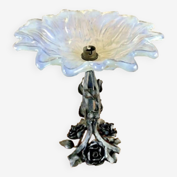 Art Deco Opalescent glass lamp R Frontisi Ezan 1930