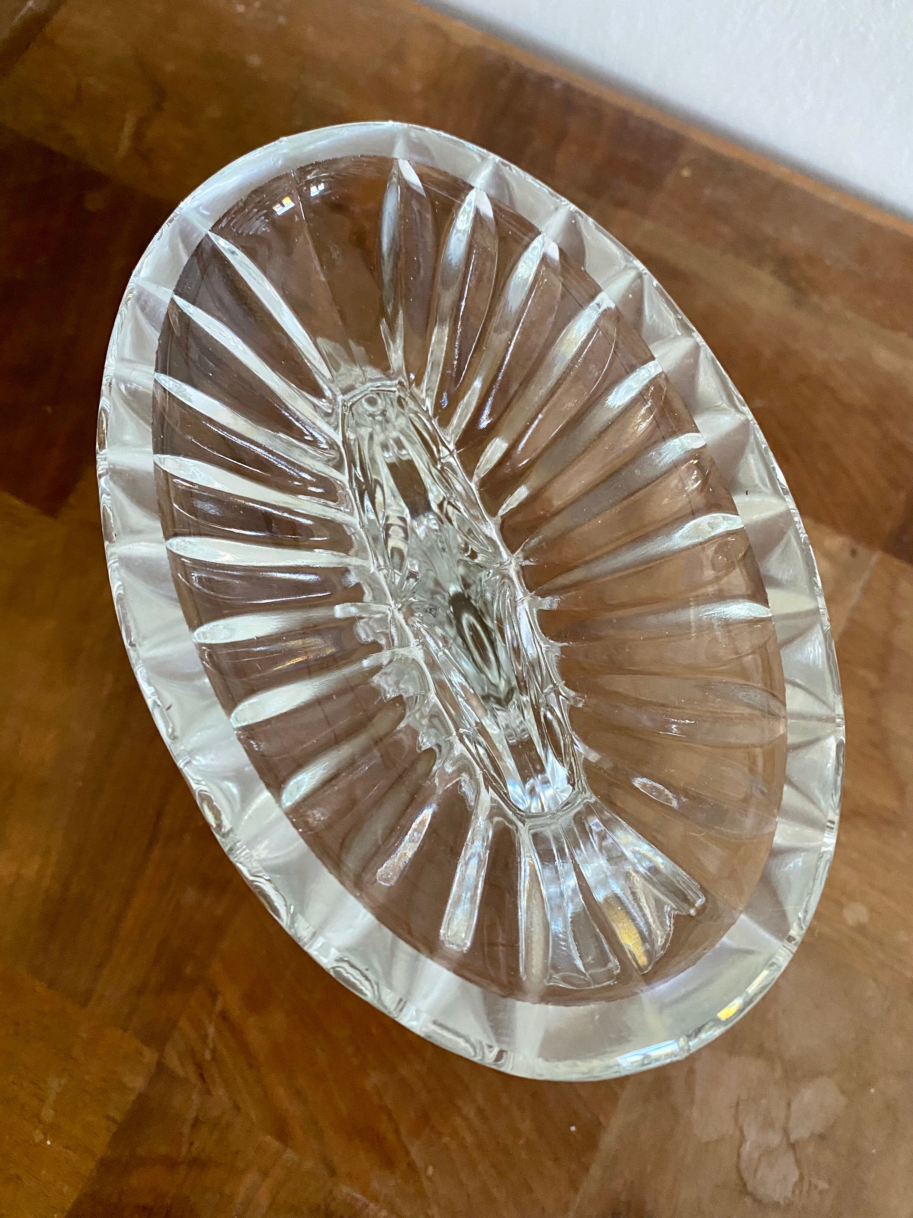 3-spoke glass candle holder