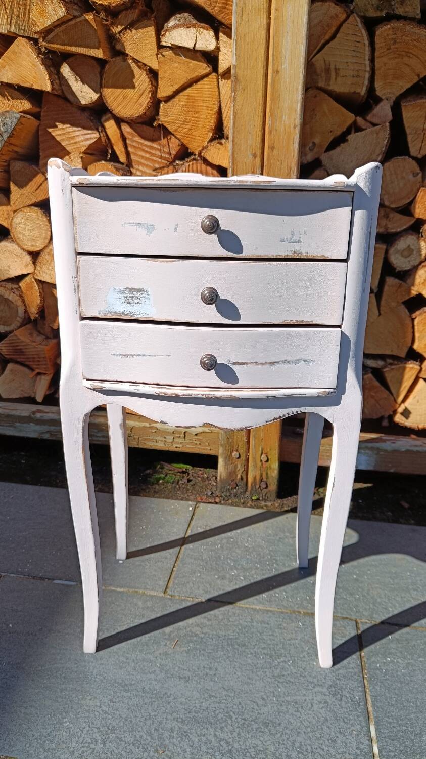 Petite commode/ chevet vintage patinée