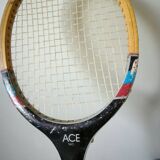 Vintage wooden tennis racket Ace Two Sport 2000