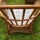 Rattan and vintage bamboo lounge