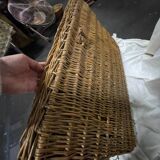 Vintage wicker mirror 1950