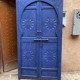 Porte bleu