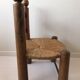 Solid wood straw chair