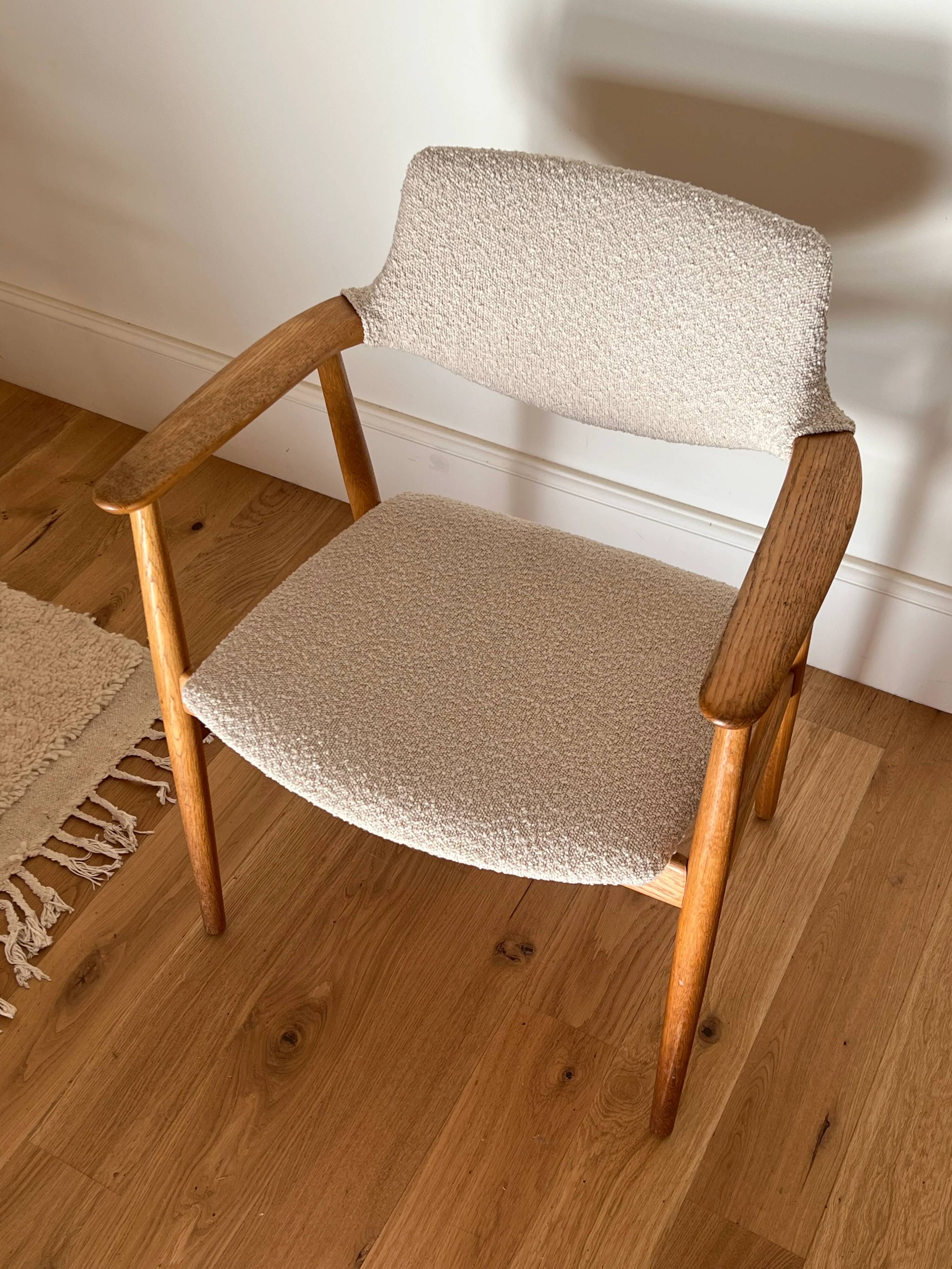 Vintage Scandinavian oak armchair "Holm" - 1960s
