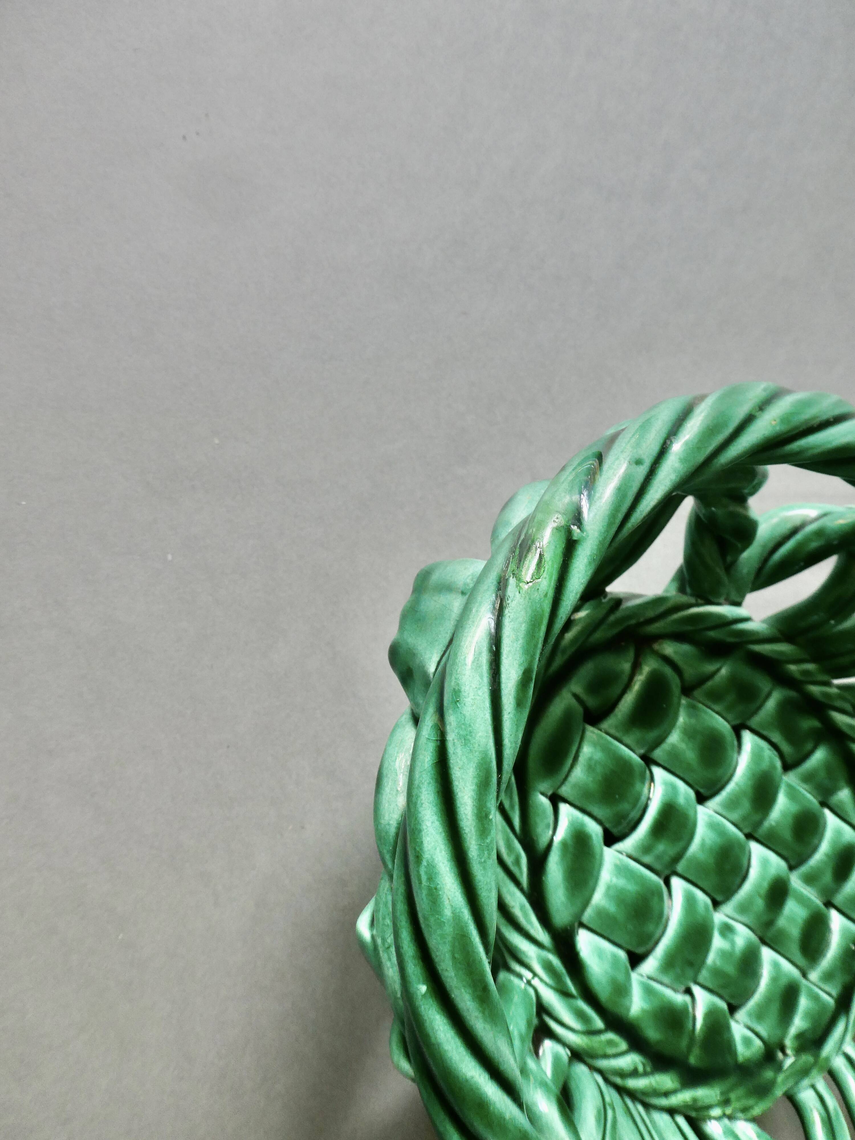 Barbotine cup braided effect, 60s