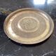 Moroccan tray in gilded brass dimension: height -2.5cm- diameter -35cm-