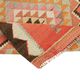 Turkish Handwoven Vintage Herki Kilim 88 cm x 277 cm