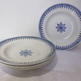 4 assiettes creuses de St Amand modèle Primax