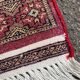 Hand-knotted Persian rug in burgundy grey 120x180.