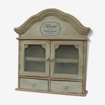 Armoire murale patinée