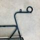 Wall-mounted coat rack/wardrobe from the 1950s, wrought iron and rigidule.