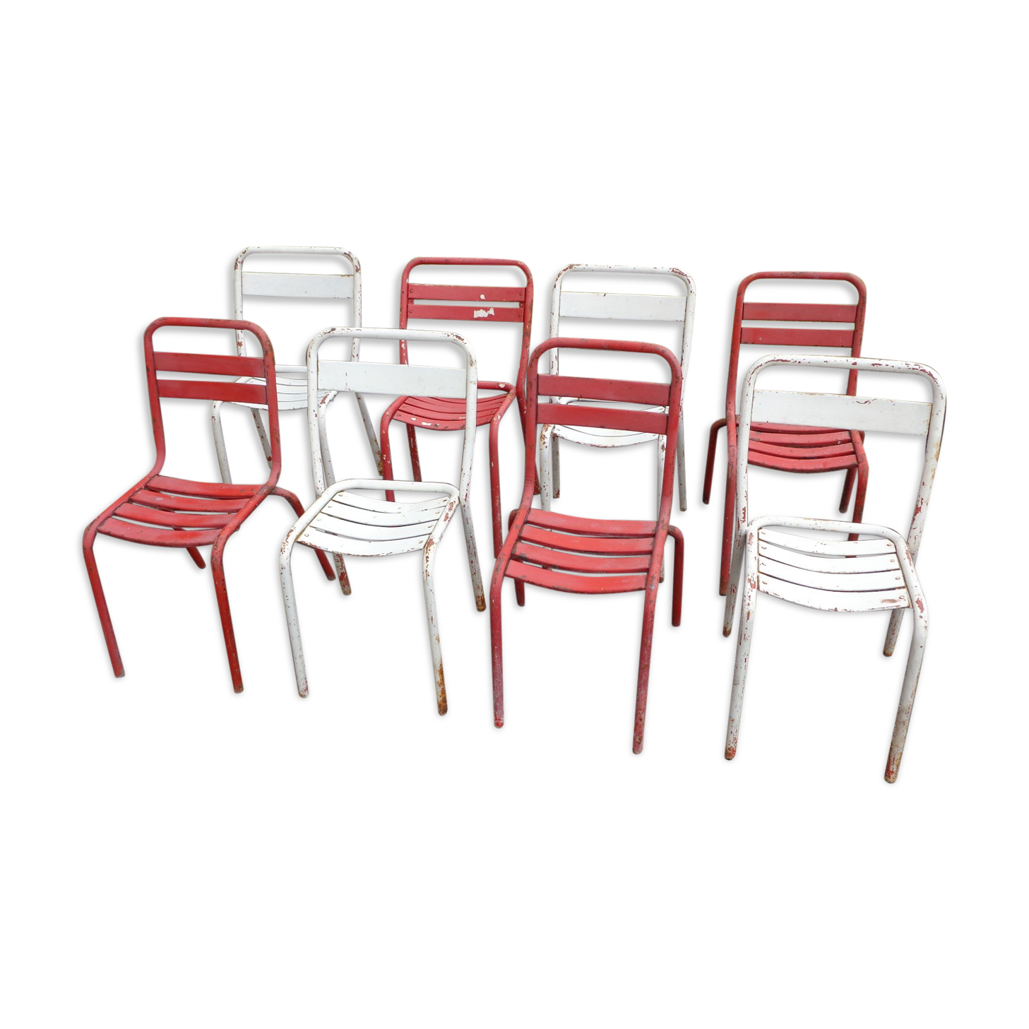 Méli-mélo de chaises Tolix