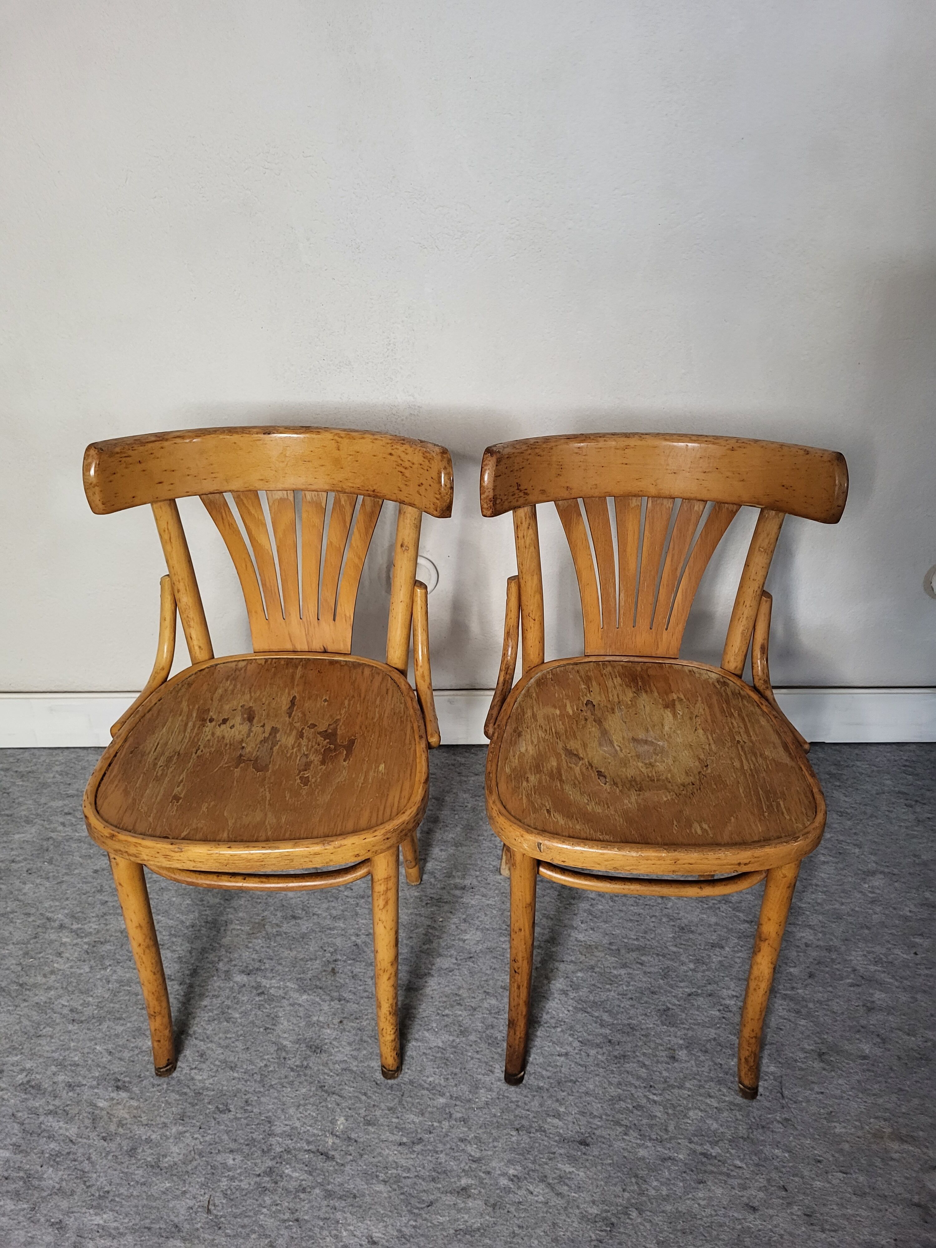Pair of bistro chairs