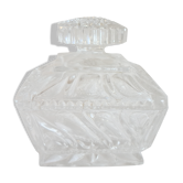 Poudrier en cristal moulé