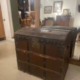 Old travel trunk