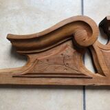 Ibex wooden pediment