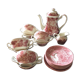 pink English tea service