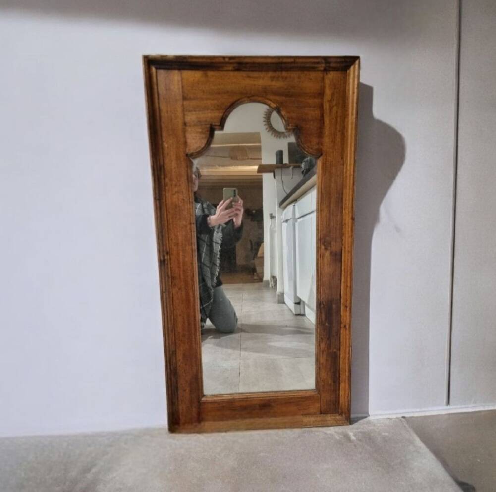 Grand miroir en bois