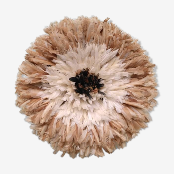 Juju hat intérieur naturel contour blanc puis beige de 55 cm