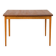 Scandinavian table with sliding panels.