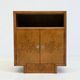 Set of two vintage Art Deco bedside tables with burl wood