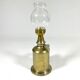 Pigeon L'Avenir style gasoline lamp in brass fully restored