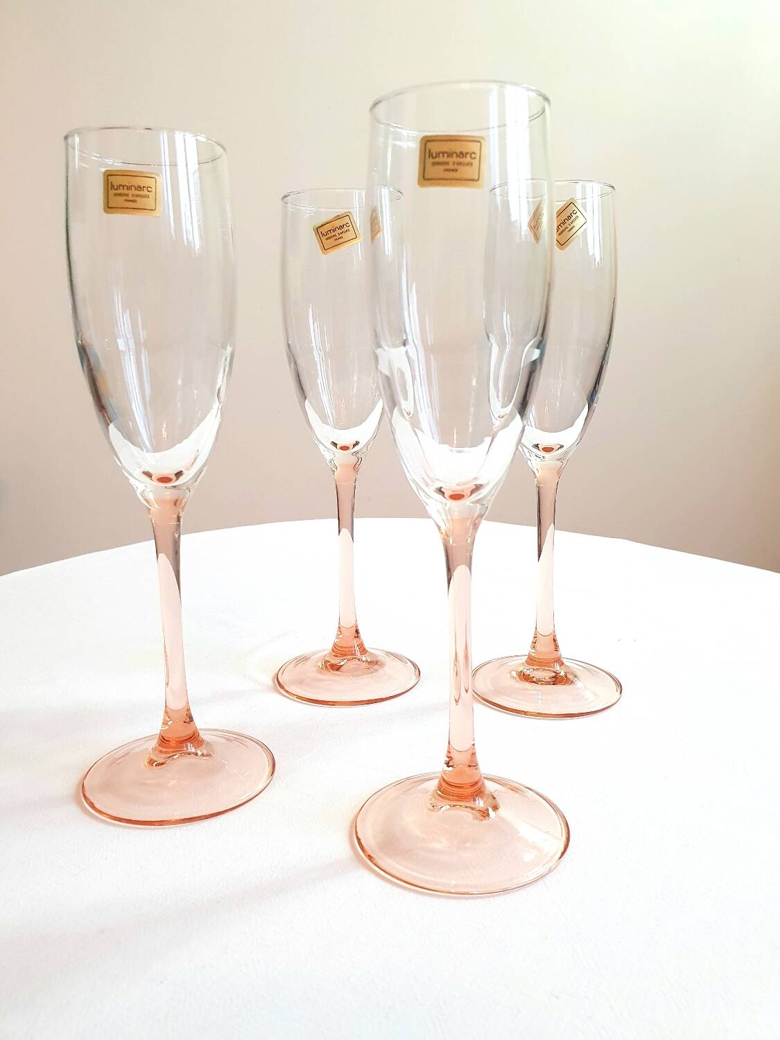Vintage champagne flutes