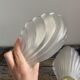Pair of shell appliques or glass paste shells