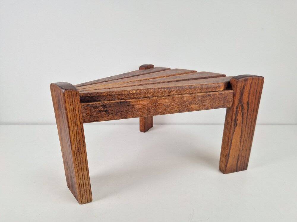 Brutalist Triangular Side Table by Dittman for Awa Radbound, 1960s