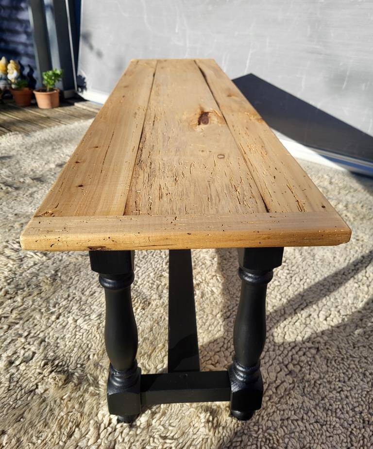 Two-tone coffee table bench, 19th century