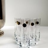 Vodka freshener with 6 glasses in Portieux crystal