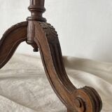 Wooden and embroidered fabric fireplace screen