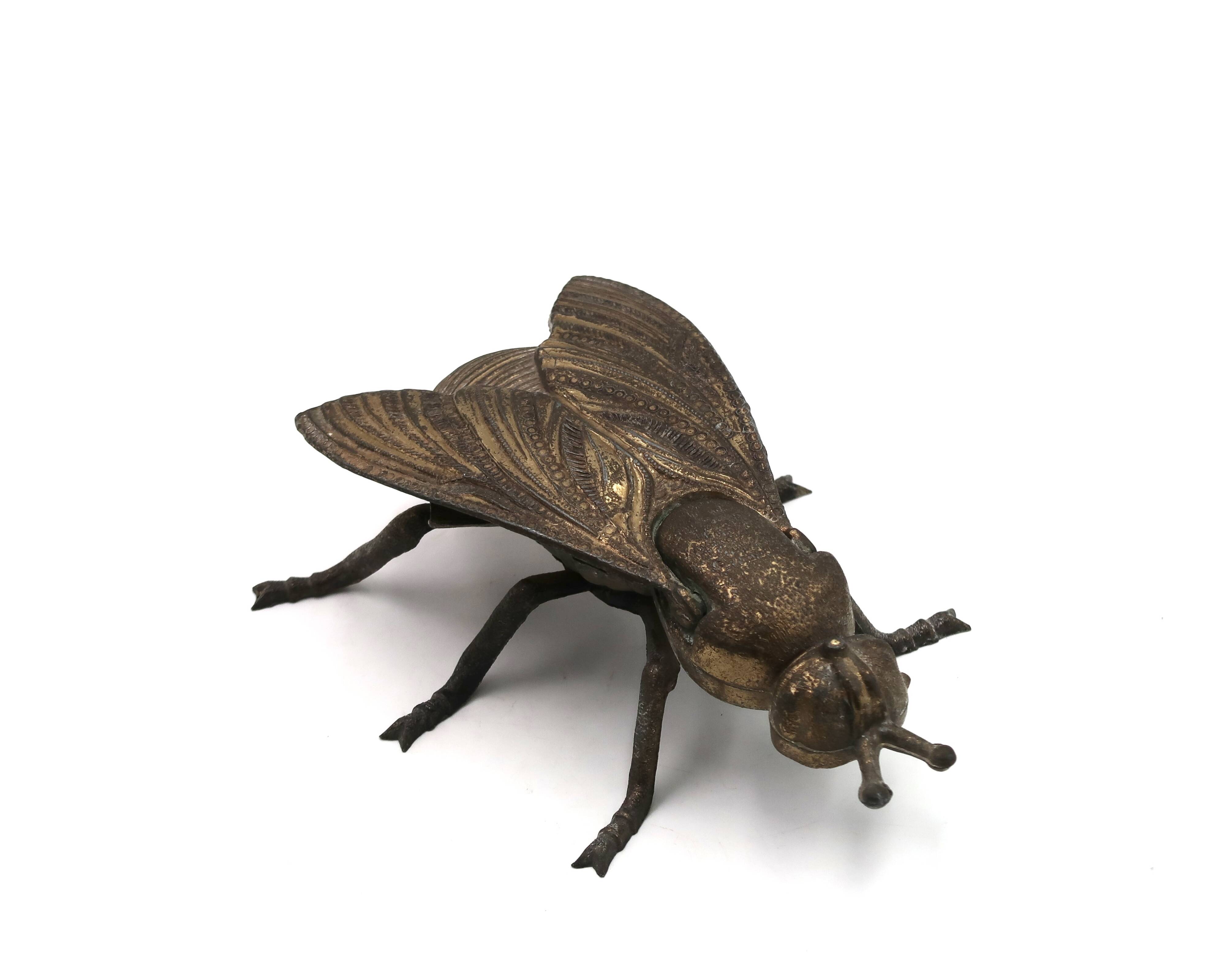 Metal ashtray in the shape of a fly, 1950s