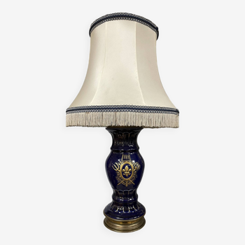 Lampe , piétement en porcelaine d époque XX ème