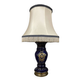 Lampe , piétement en porcelaine d époque XX ème