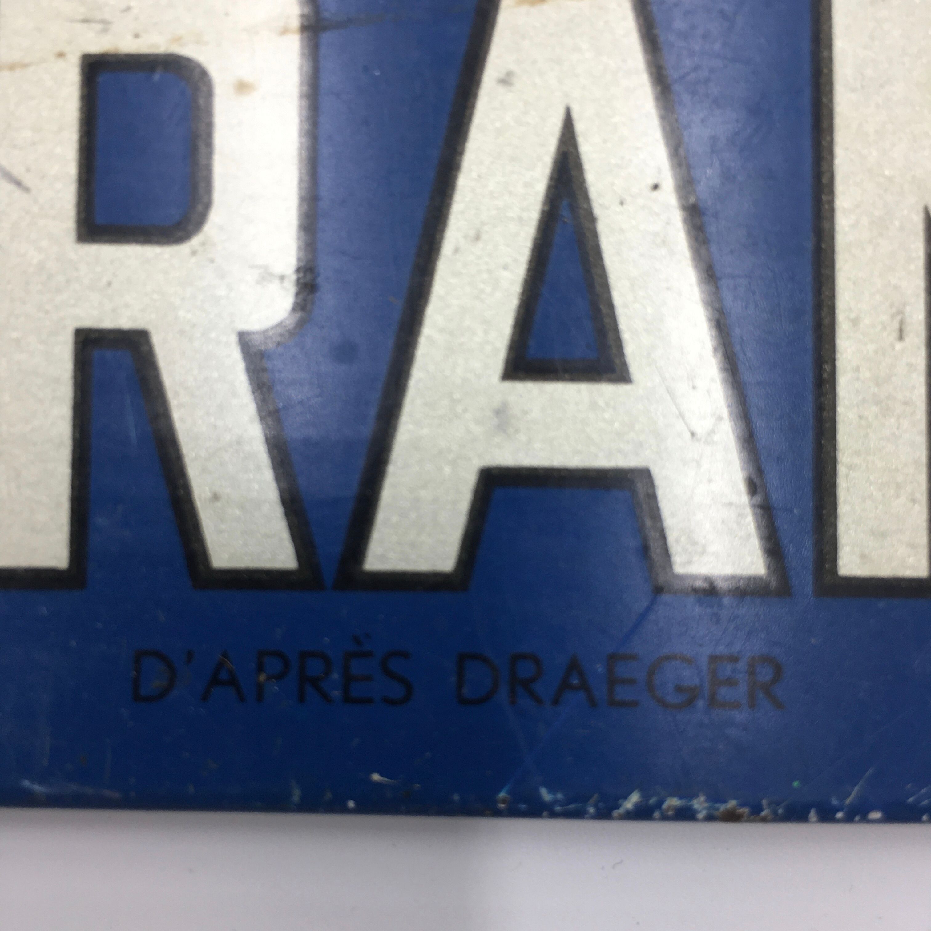 Spa orangina advertising plate