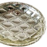 Silver plated metal empty pocket