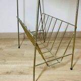 Perforated metal magazine rack