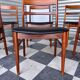 Set of 6 Henning Kjaernulf chairs in rosewood.