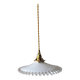 Pendant in serrated opaline