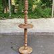 Art Deco floor lamp in solid wood in the style of Charles Dudouyt 1950
