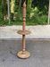 Art Deco floor lamp in solid wood in the style of Charles Dudouyt 1950