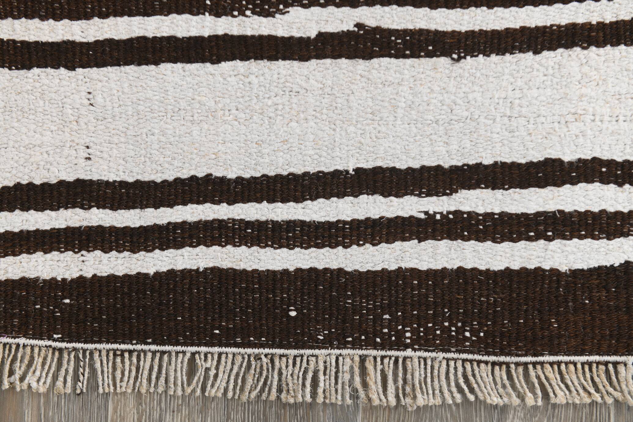2x10 Modern Striped Turkish Kilim Runner Rug, 69x309Cm