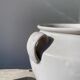 White ceramic flowerpot