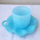 Verre opaline bleue
