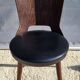 Chaise Dove • Baumann • Simili noir