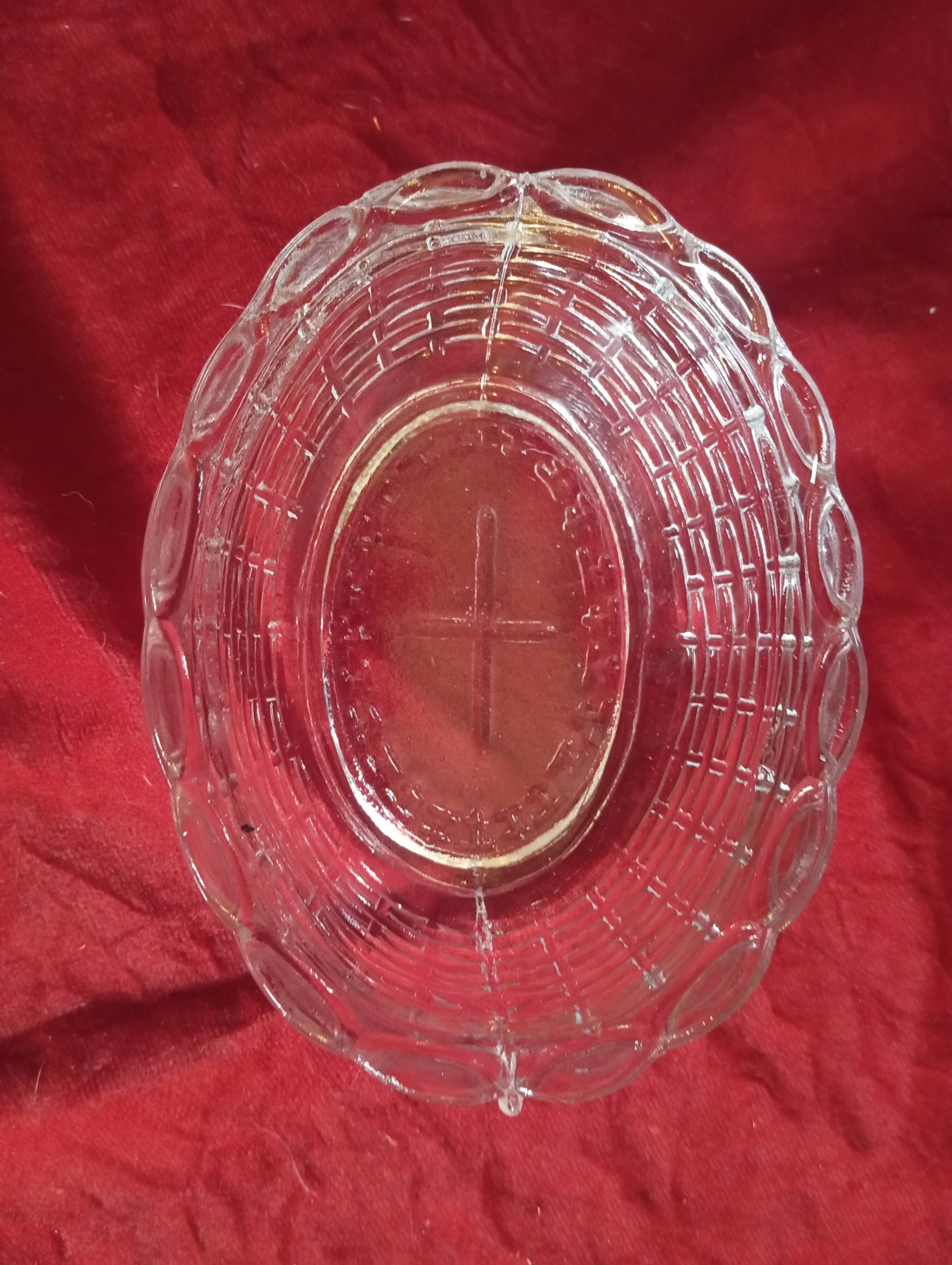 Glass chicken butter dish