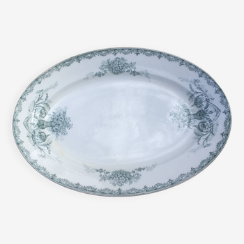 Oval dish - iron earth - sté amandinoise "chevrouse" -