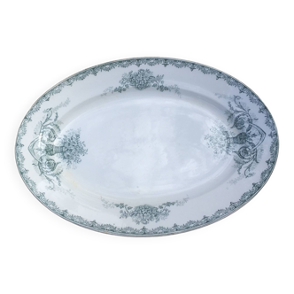 Oval dish - iron earth - sté amandinoise "chevrouse" -